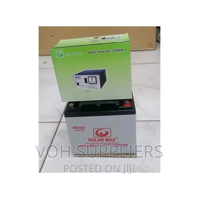 Solarmax 80ah Solar Battery+150W Power Inverter