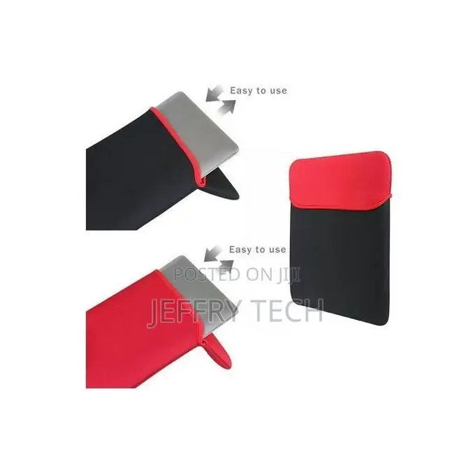 Generic 11.6" Black With Red Lining Laptop Sleeve
