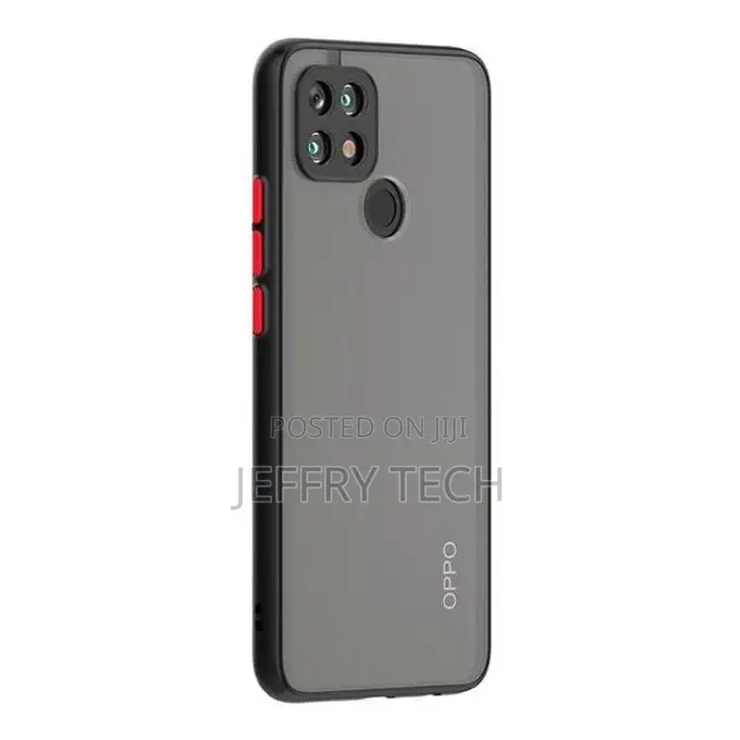 Case for Oppo A15 Case (Semi Transparent Hard Cover)