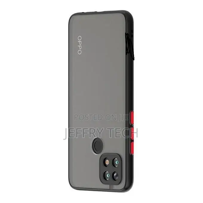 Case for Oppo A15 Case (Semi Transparent Hard Cover)