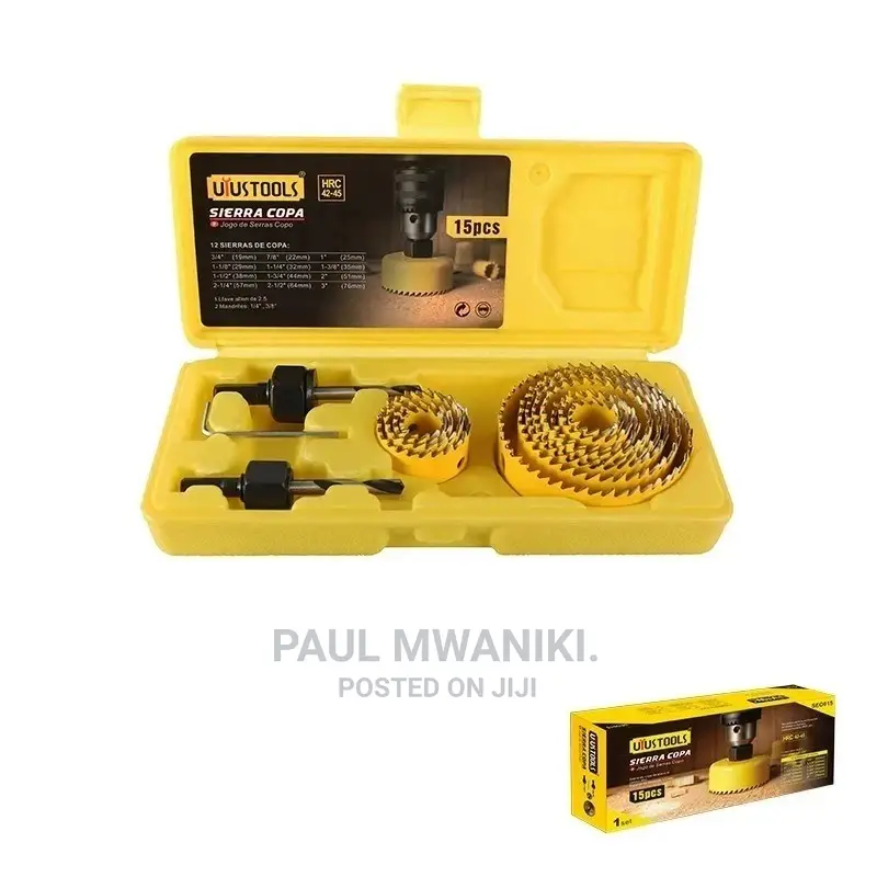 15 Piece Set Woodworking Hole Saw