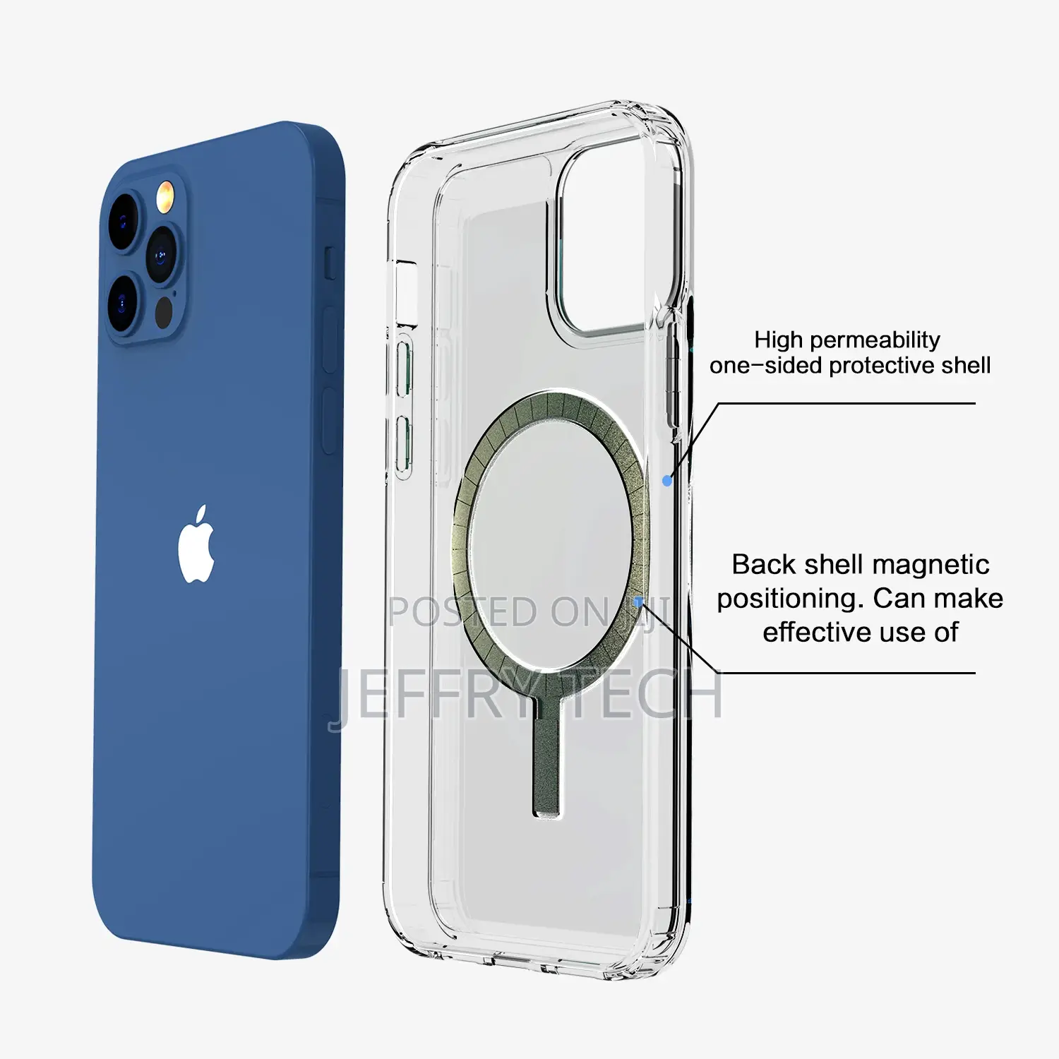 iPhone 12 12pro Mini Magsafe Case Clear Hard Acrylic Case Fu