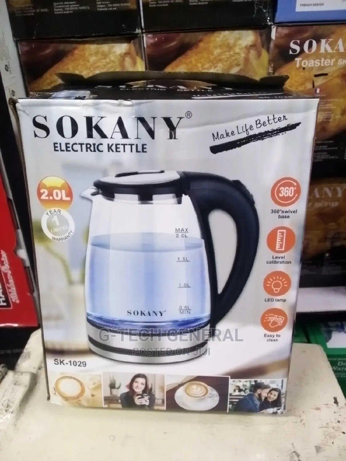 Sokany Automatic Electric Kettle-2l