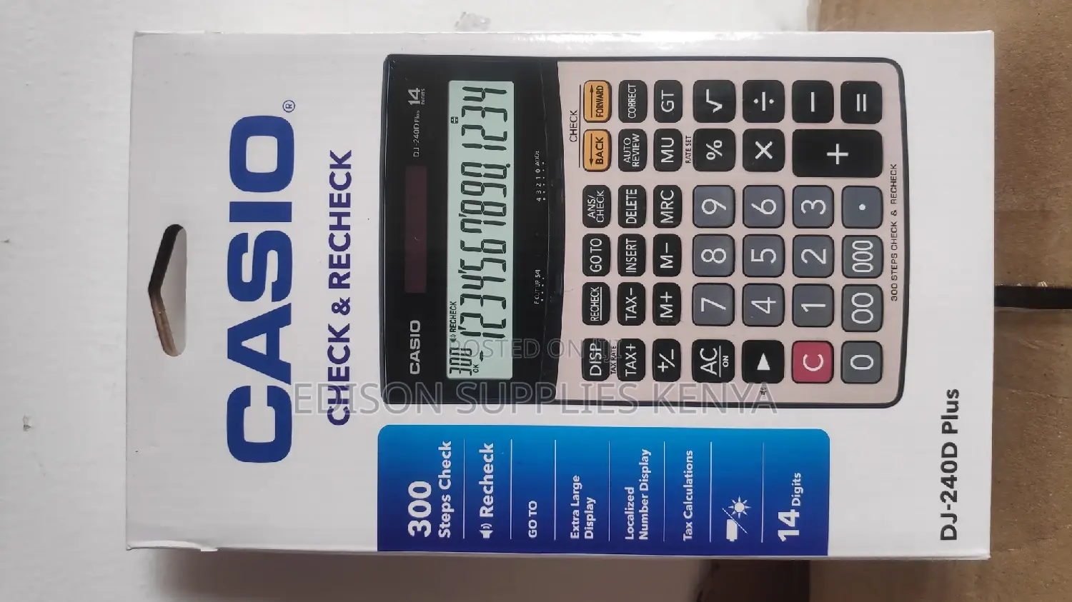 Casio Dj 240d Plus Calculator Desktop Calculator 14 Digits Dj240d