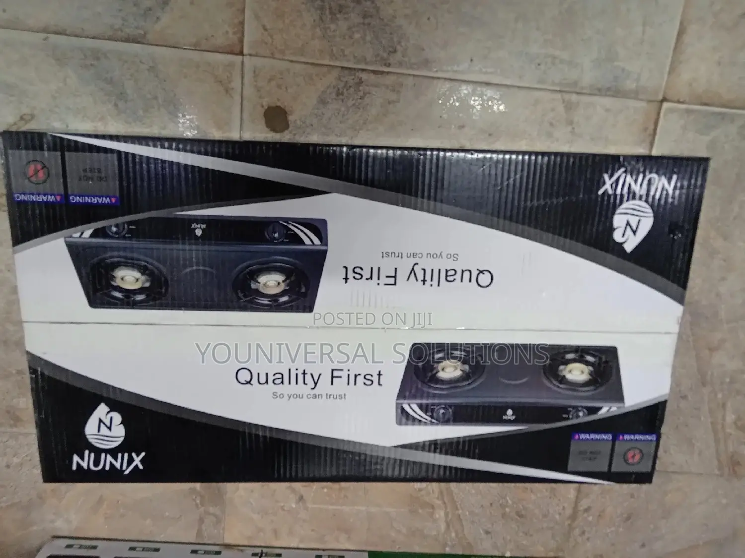 Nunix Stainless Steel Double Burners