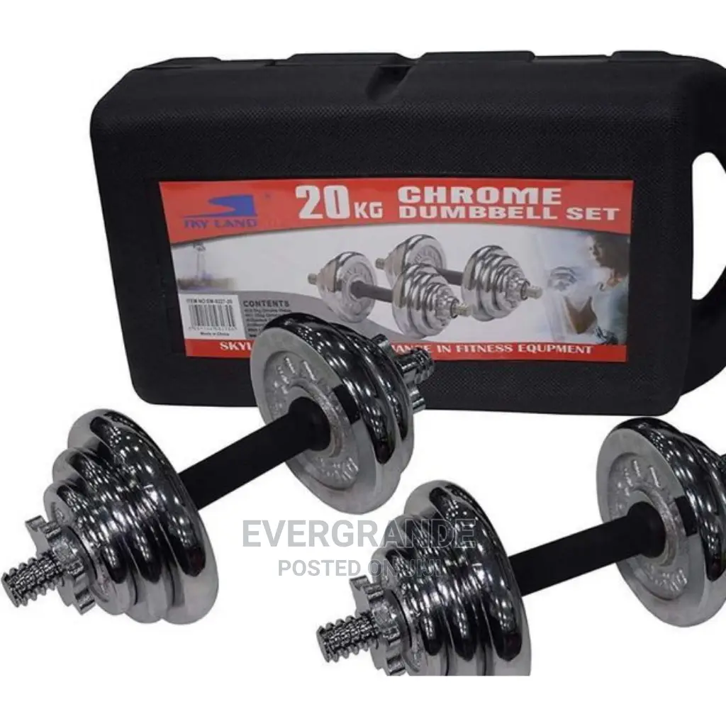 20 Kg Adjustable Chrome, Dumbbells
