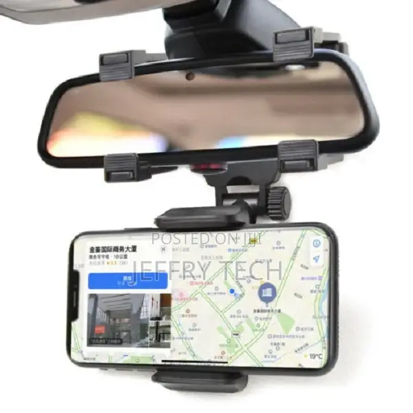 Car Rear-View Mirror Mount Stand Holder Cradle Clip for Cell