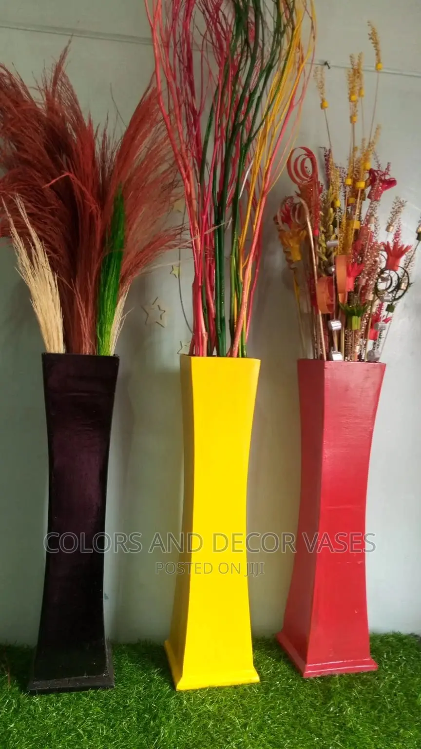 Vases 60cm Long Wooden