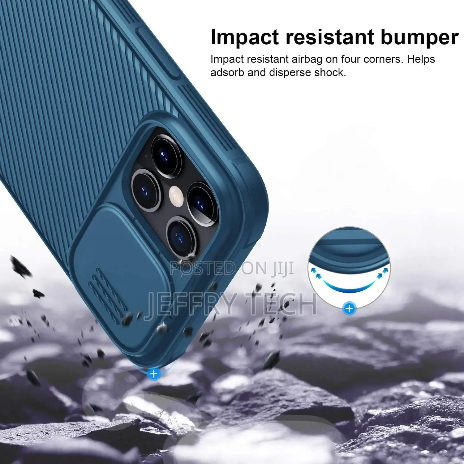 Nillkin Camshield Case for iPhone 12 Pro Max - Blue