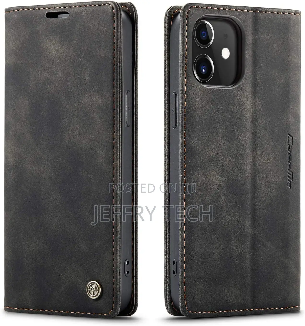 Case for iPhone 12 Pro Max, Vintage PU Leather Wallet Case C
