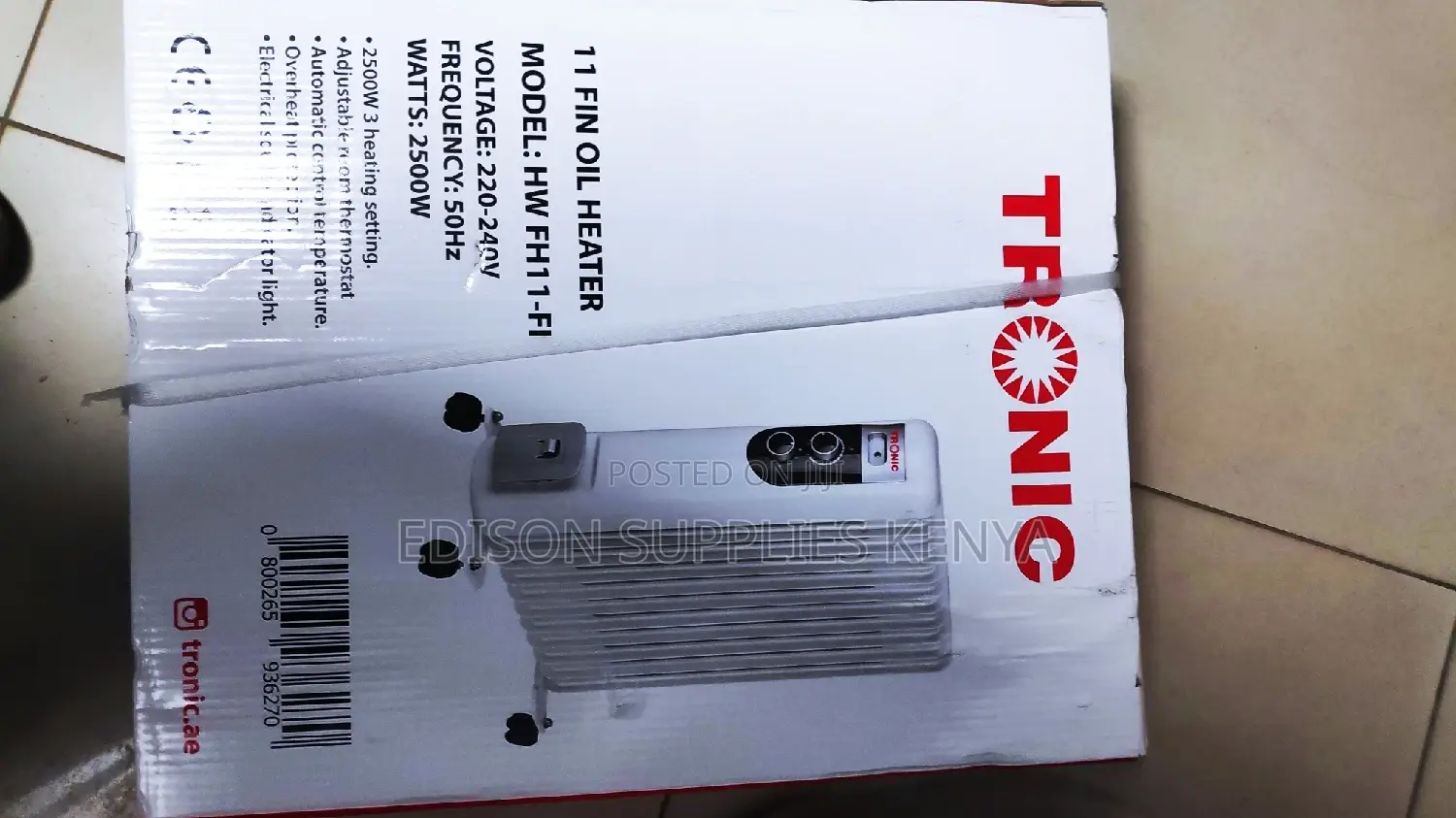 Room Heater 11-Fin Oil Heater for Big Spaces, Houses 2500w