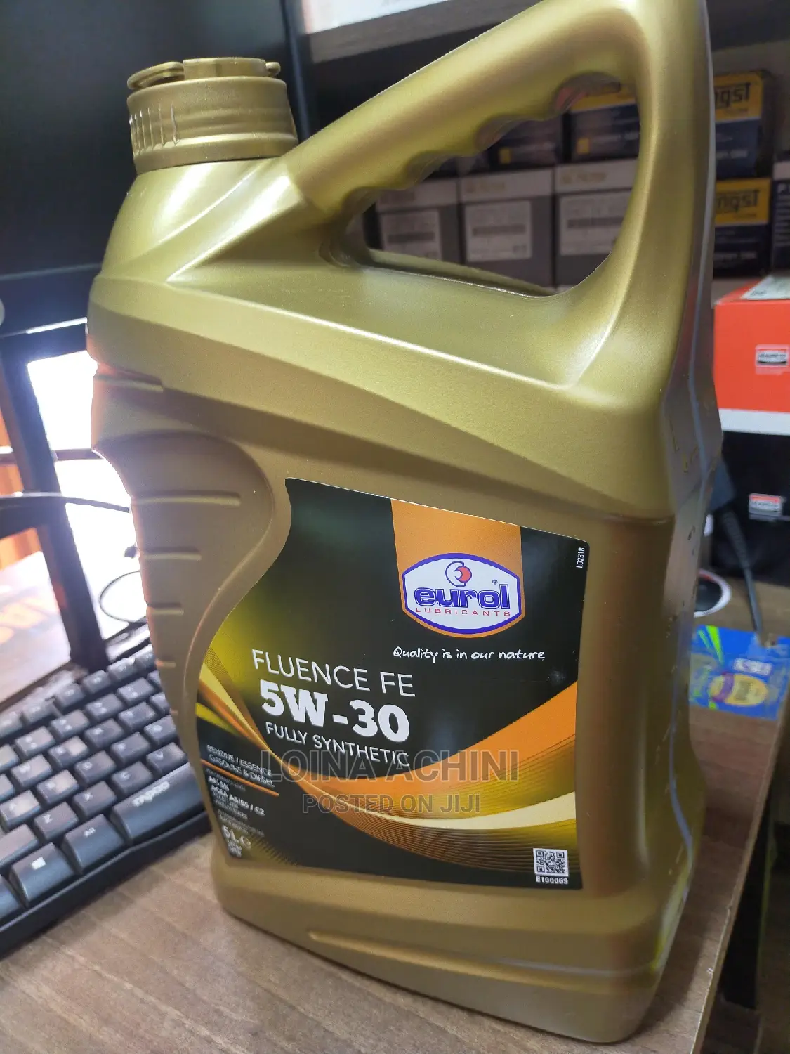 Fully Synthetic 5w-30 Eurol Gasoline and Diesel Oil.