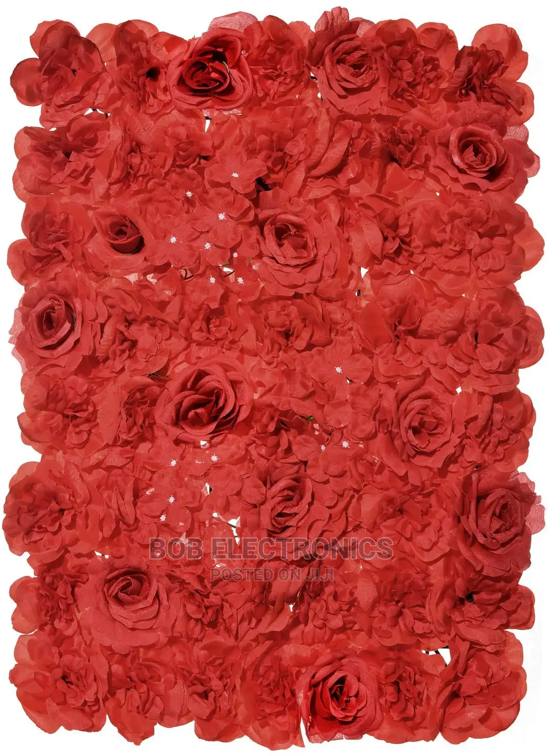 Red Floral Wall Panel