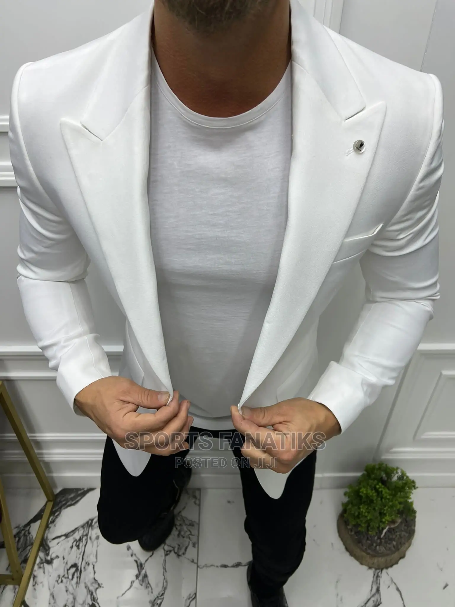 White Men’S Blazer