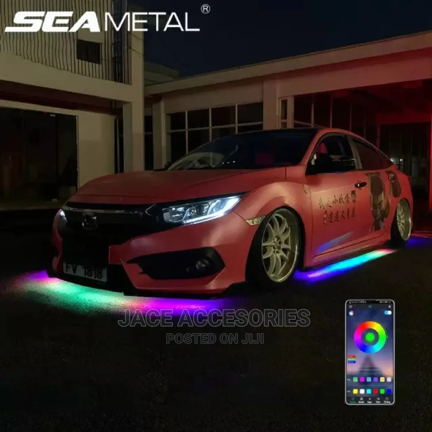 Car Rgb Underglow Lights Music Control