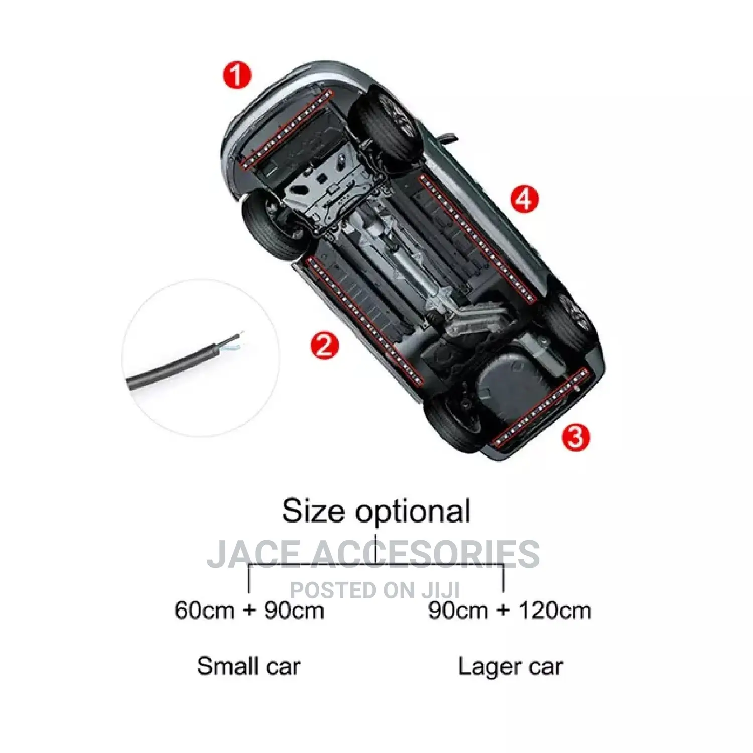 Car Rgb Underglow Lights Music Control