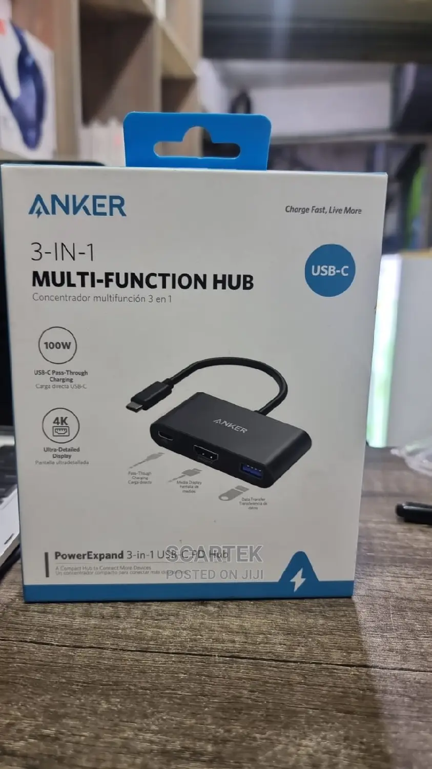 Anker 3 in 1 Multifunction Hub 100watts