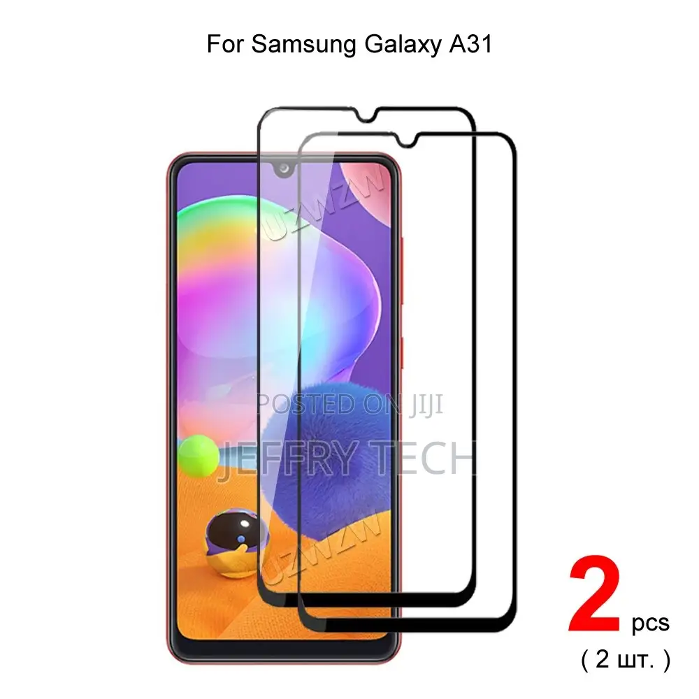 Samsung Galaxy A31 Full Coverage Tempered Glass Phone Screen