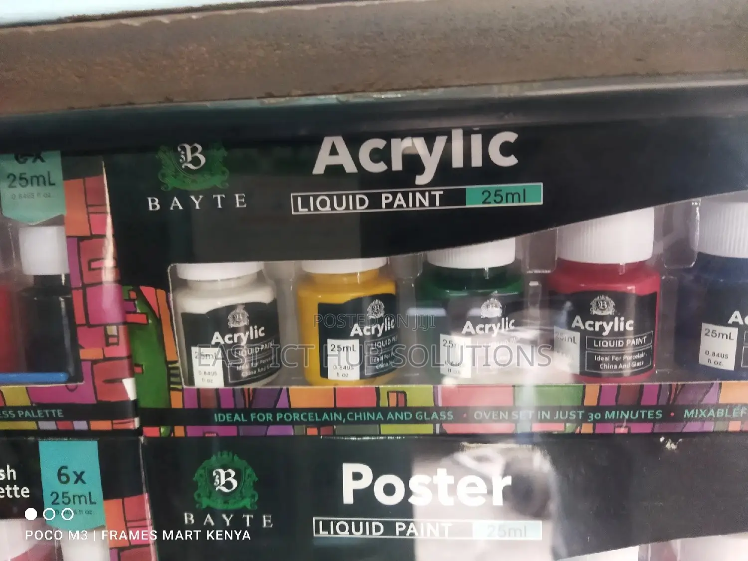 Ceramic Acrylic Paint Set, All Colors Artists Kids Adults