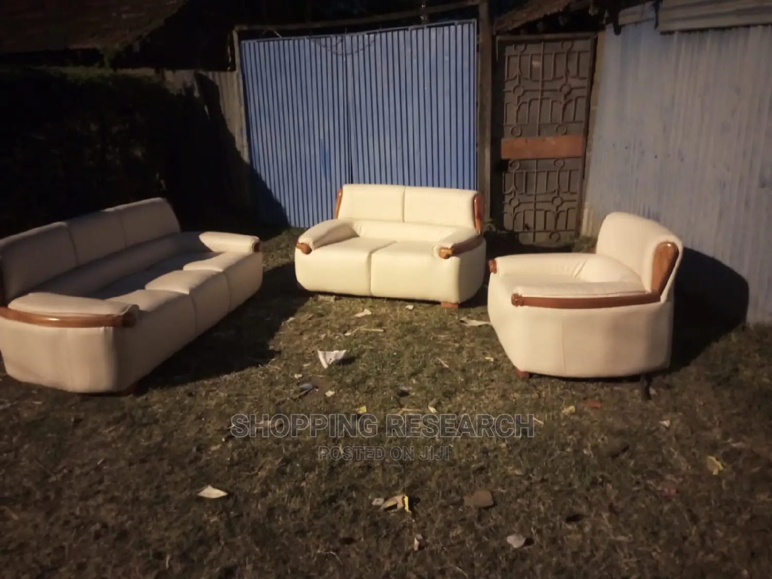 Leather Sofa-Set Heavy-Density, High-Profile Sofas