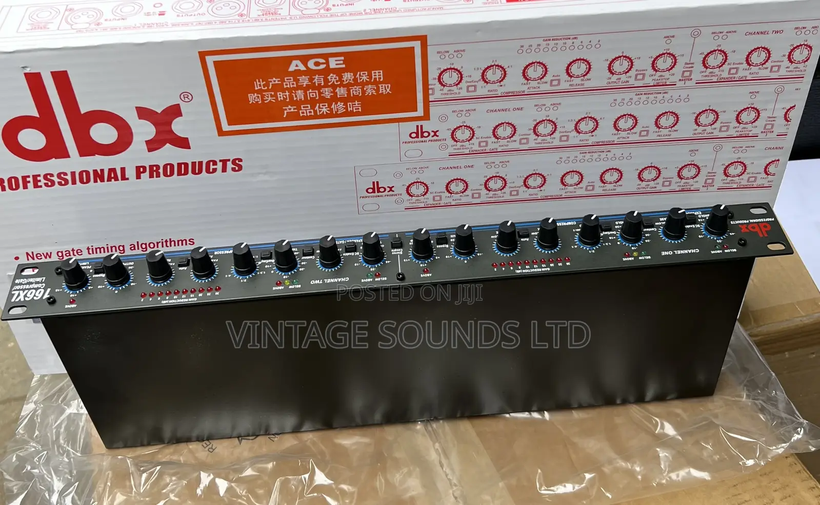 Dbx 166xl Dual Audio Sound Compressor Limiter Gate