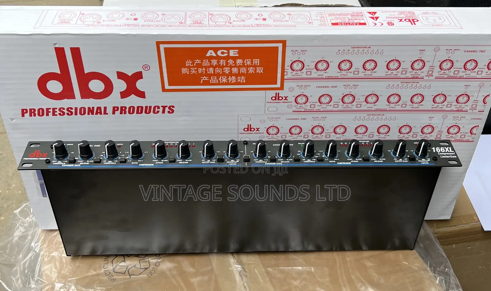 Dbx 166xl Dual Audio Sound Compressor Limiter Gate