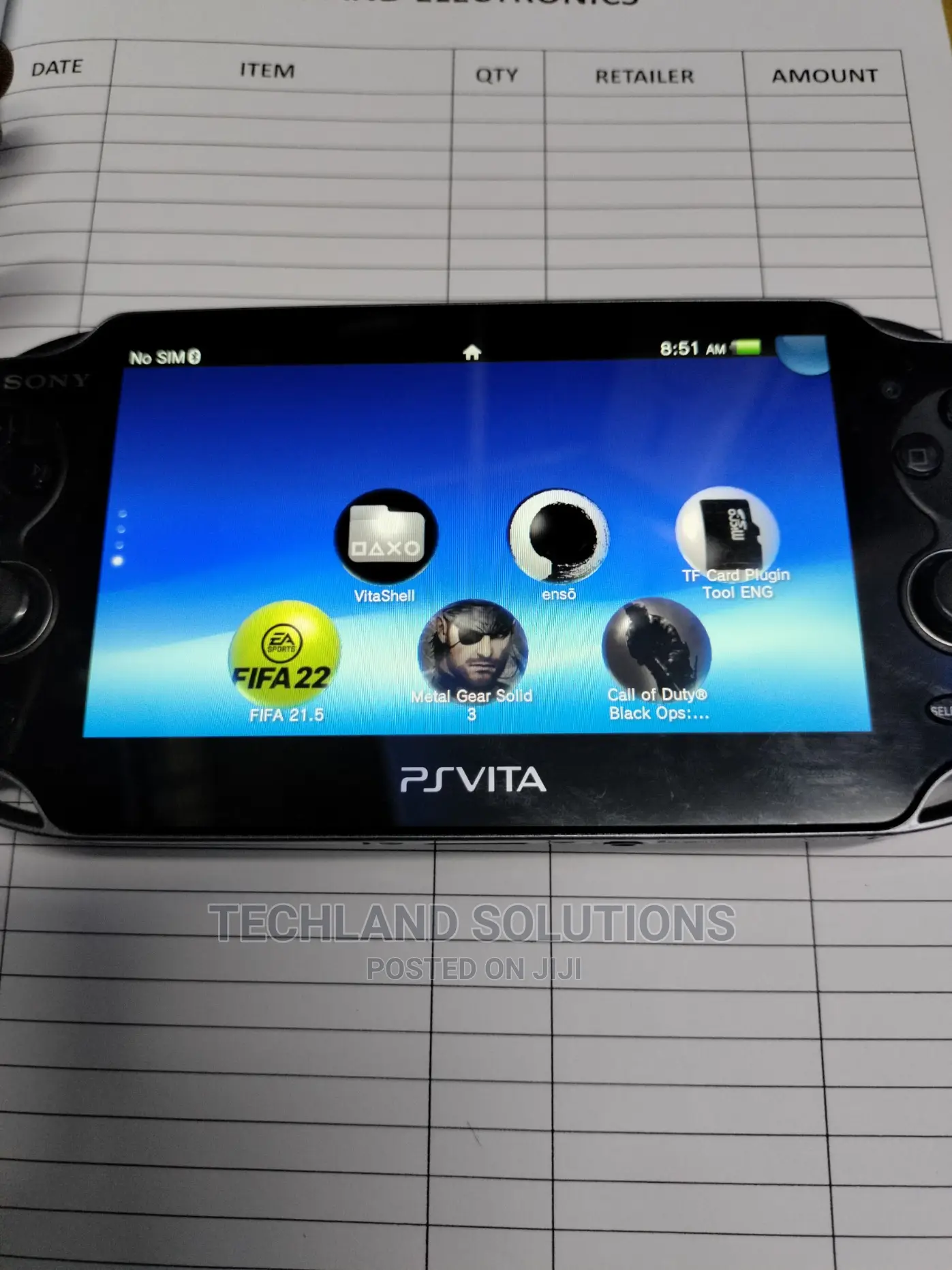 Black SONY Ps Vita /Playstation Vita With 10 Games
