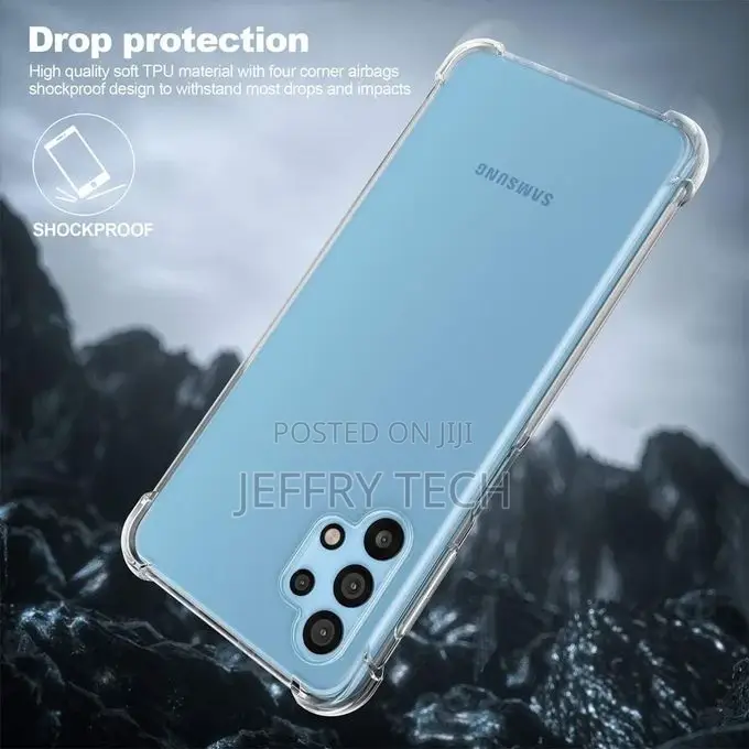 Case for Galaxy A32 5G Case, Transparent Soft TPU Reinforced