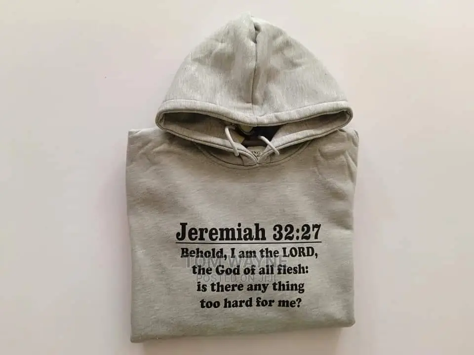 Hoodies and Jumpers Printed With Bible Verse of Your Choice