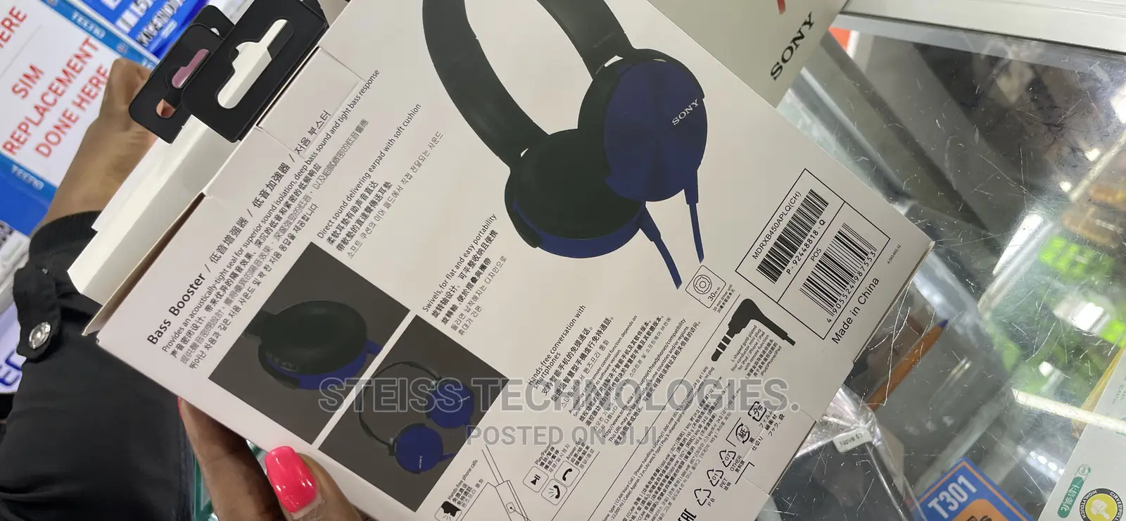 Sony Stereo Headphones XB450
