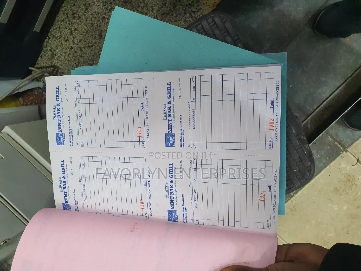 Business Receipt Book