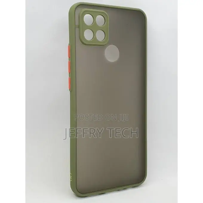 Back Cover for Oppo A15 Translucent Matte Slim Drop Protecti