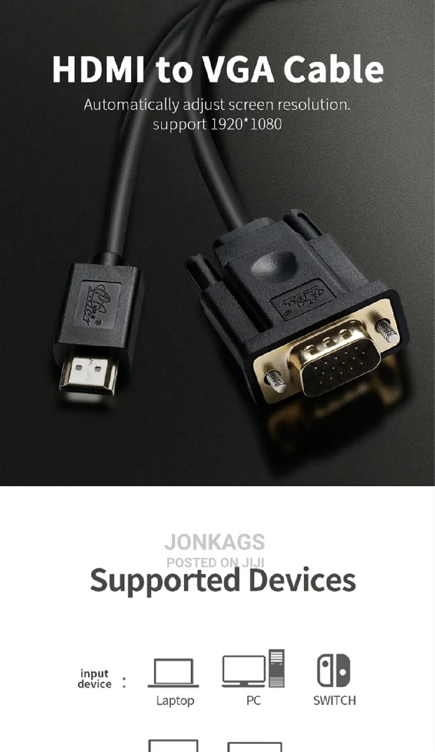 HDMI to VGA Cable