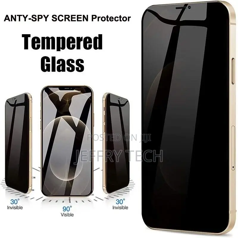 iPhone 13 11 12 PRO XR XS MAX Privacy Tempered Glass Screen