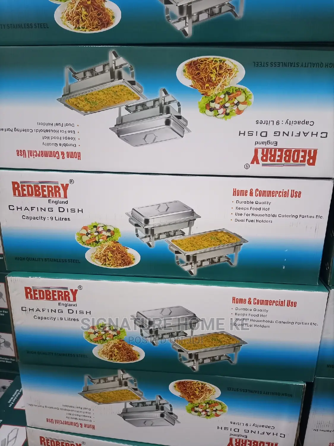 Single, Double, Triple Chafing Dishes.