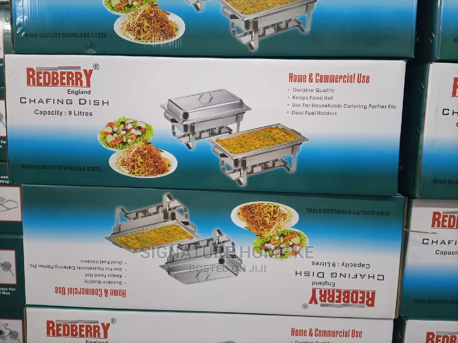 Single, Double, Triple Chafing Dishes.