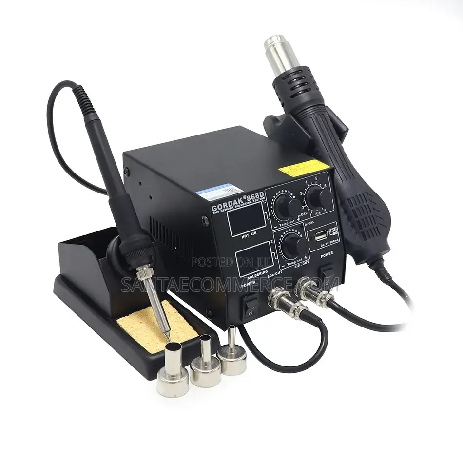 Gordak 868d Hot Air SMD Soldering Iron Rework Station