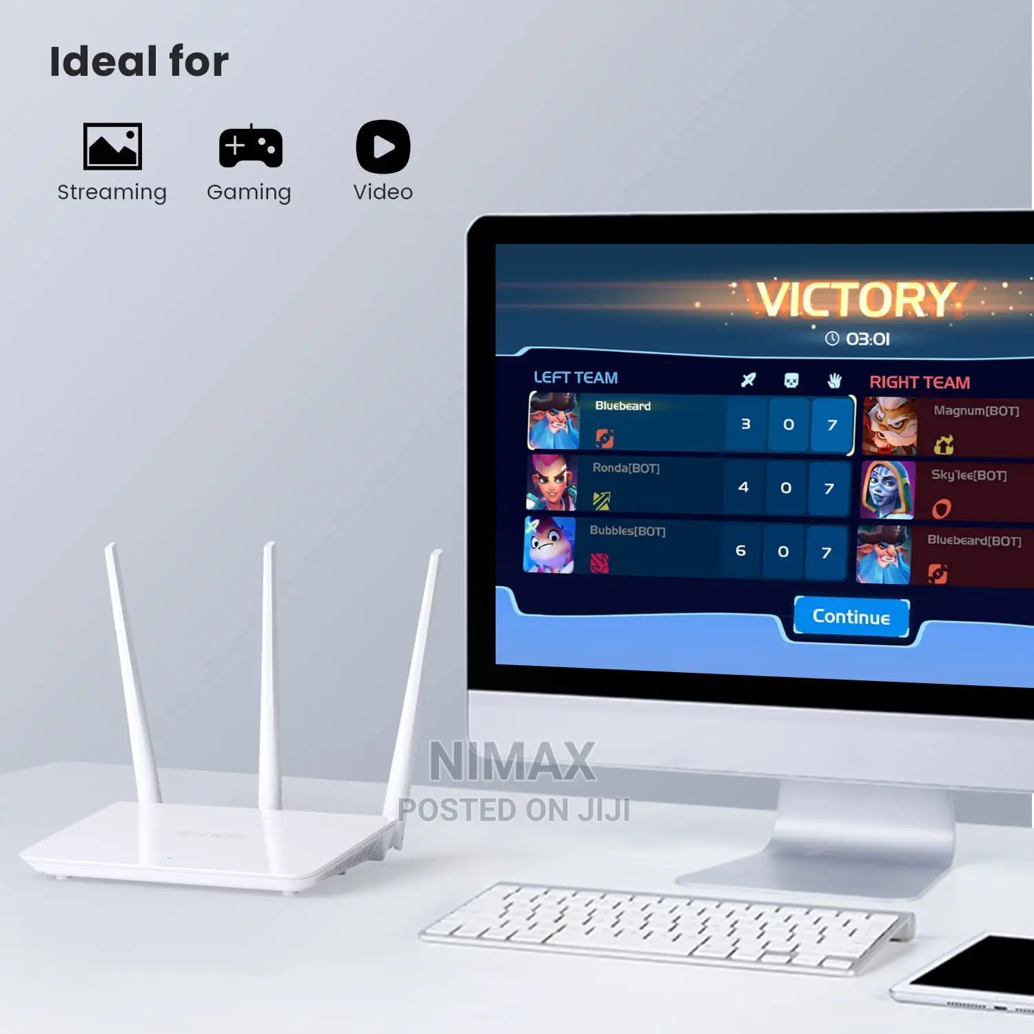New Tenda F3 300mbps Wireless Wi-Fi Router