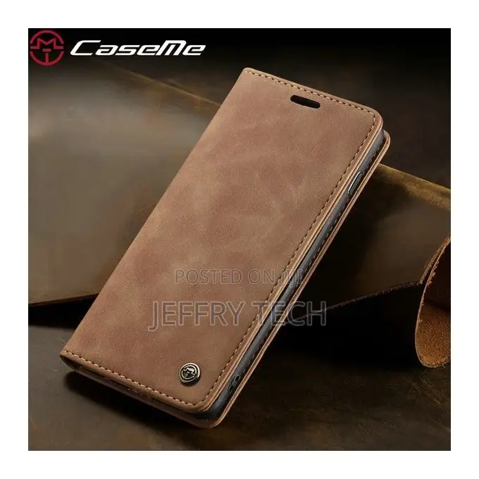 Caseme Leather Flip Case for Oppo A54 With Pockets