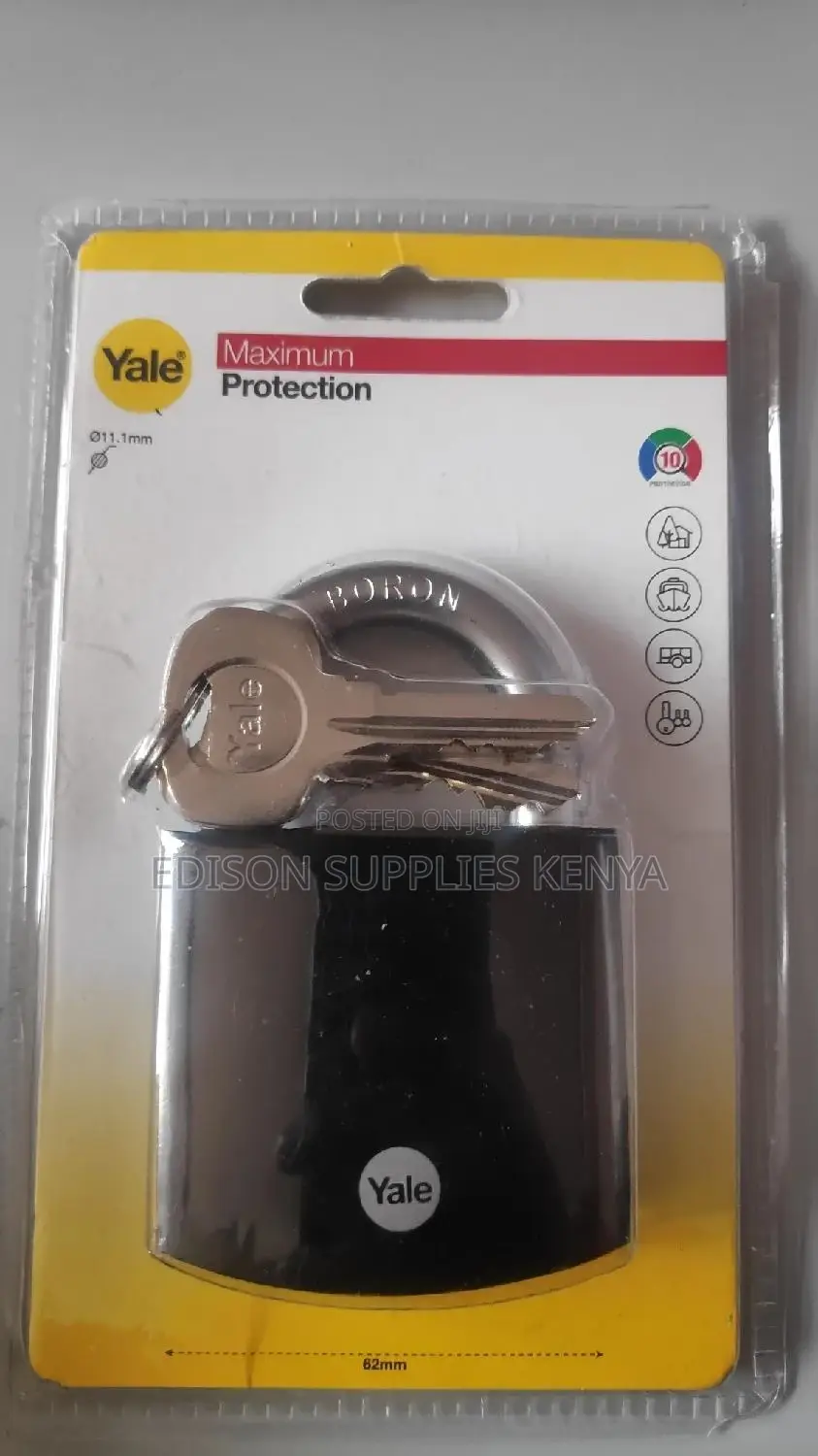 Yale Padlock Maximum Protection Heavy Duty Padlock - 3 Keys