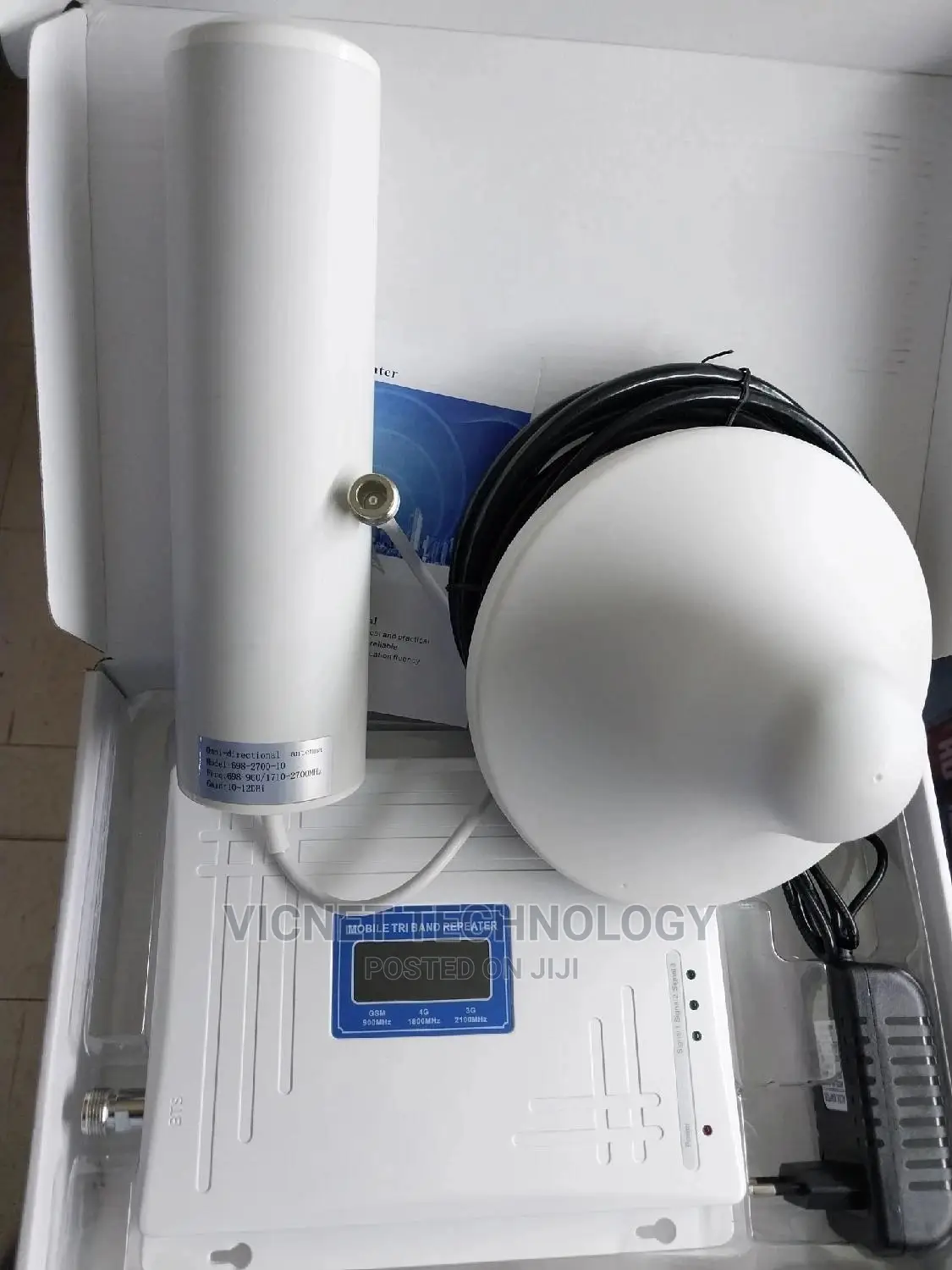 4G,3G,2G Triband GSM Signal Booster With 12dbi Omni Antenna