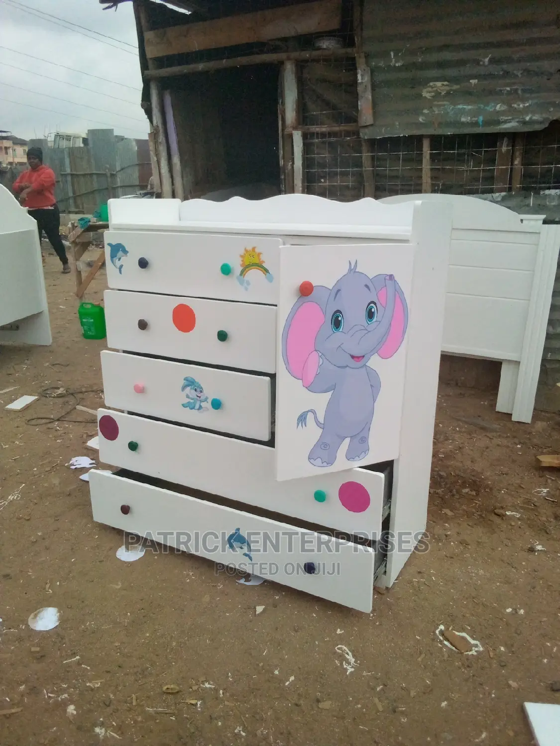 Elephant  Chest of Drawers 4 by 4 Fitts