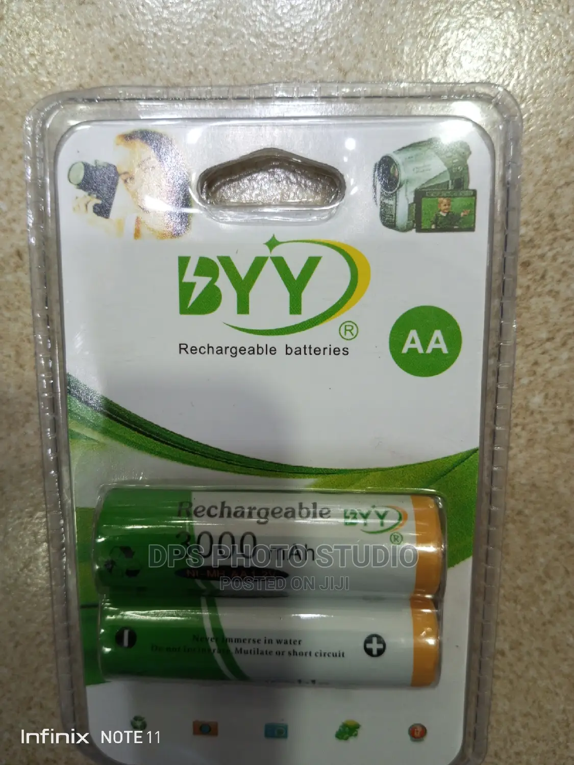 BYY Battery AA Rechargeable