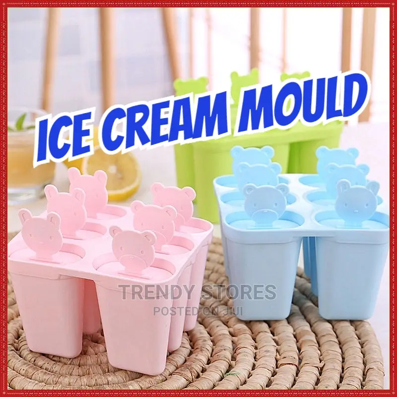 6 in 1 Set Ice Cream Mould Popsicle Maker Box DIY