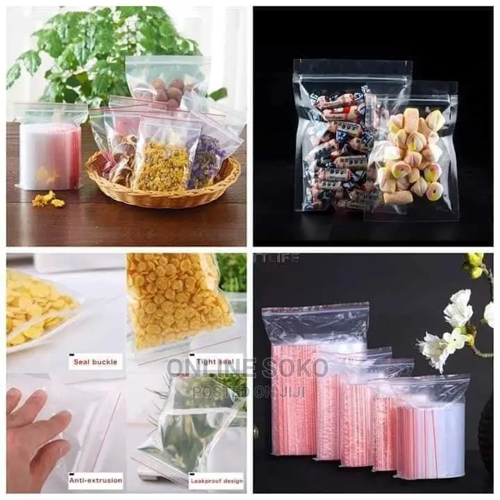 Food Graded Reusable Packing Ziplock Bags - 25/50/100 Pcs
