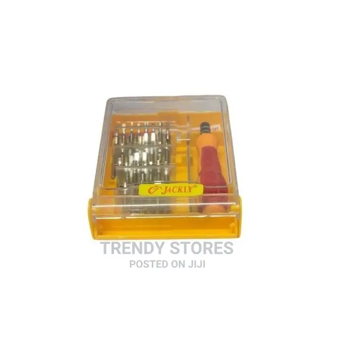 32-In-1 Precision Handle Screwdriver Set - Sliver Yellow