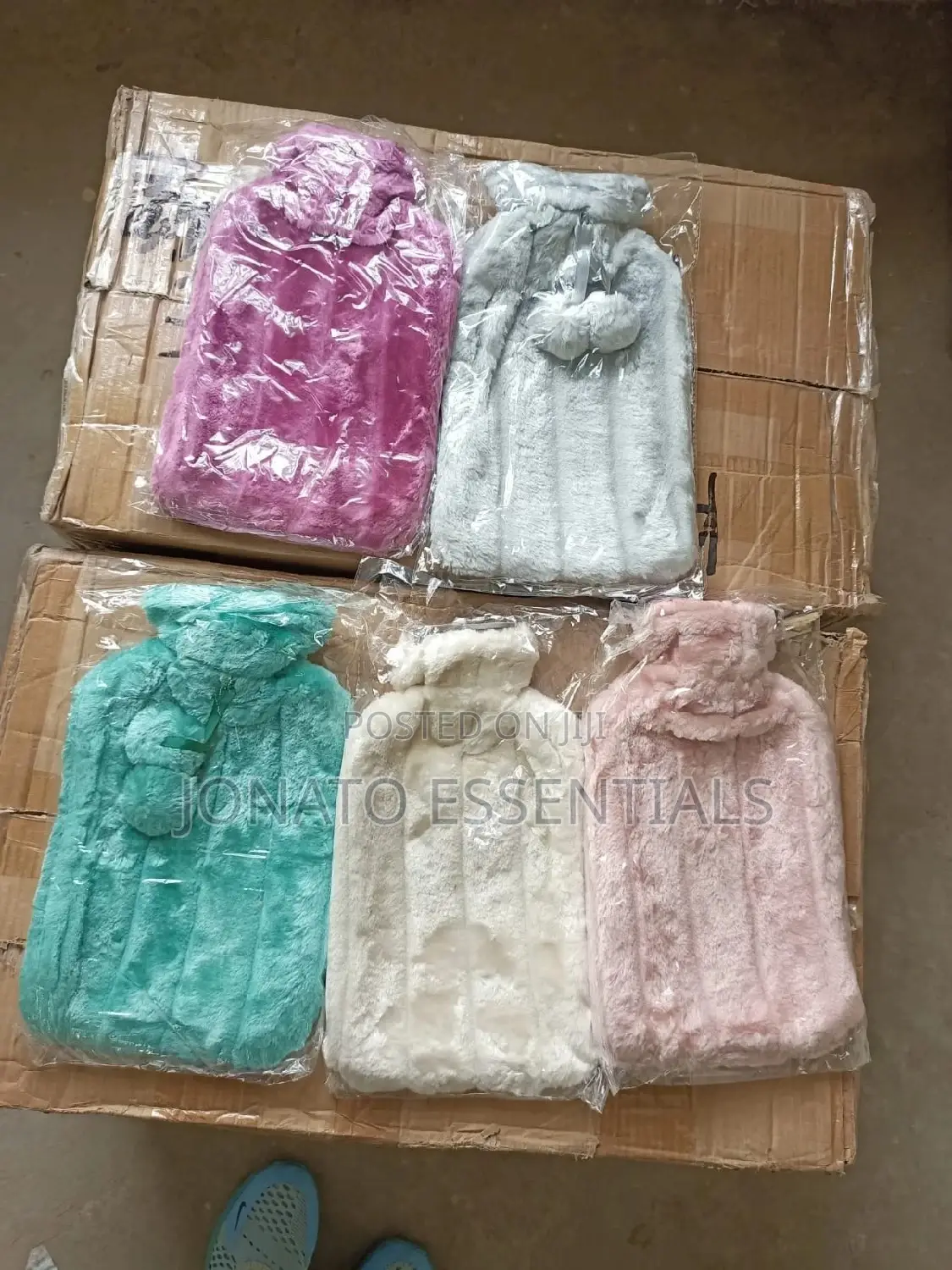 2l Plush Hot Water Bottle, Body Massage Heat Bag