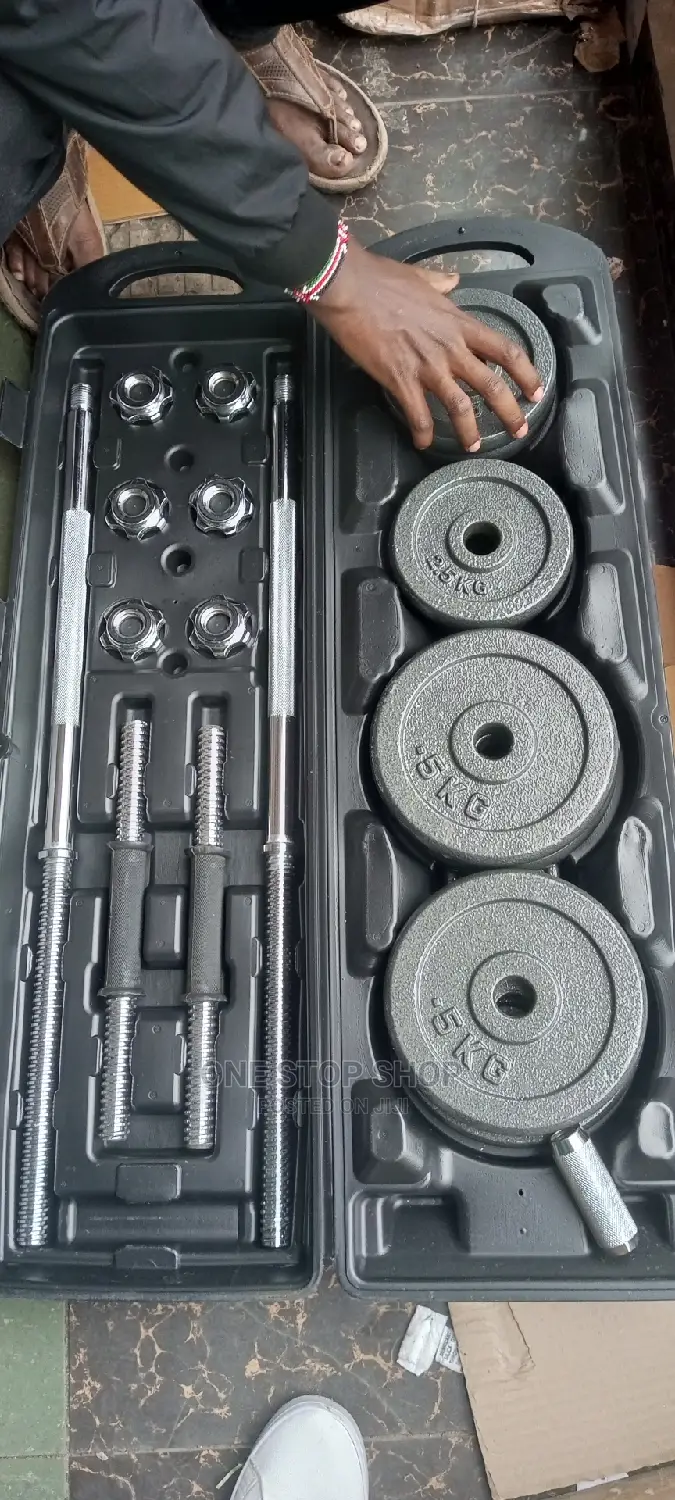 50kg Die Cast Barbell and Dumbbell