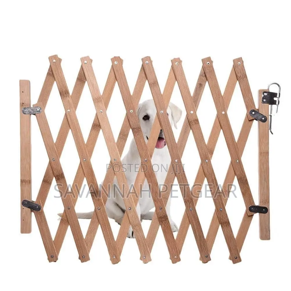 Expandable Swing Wooden Dog Gate