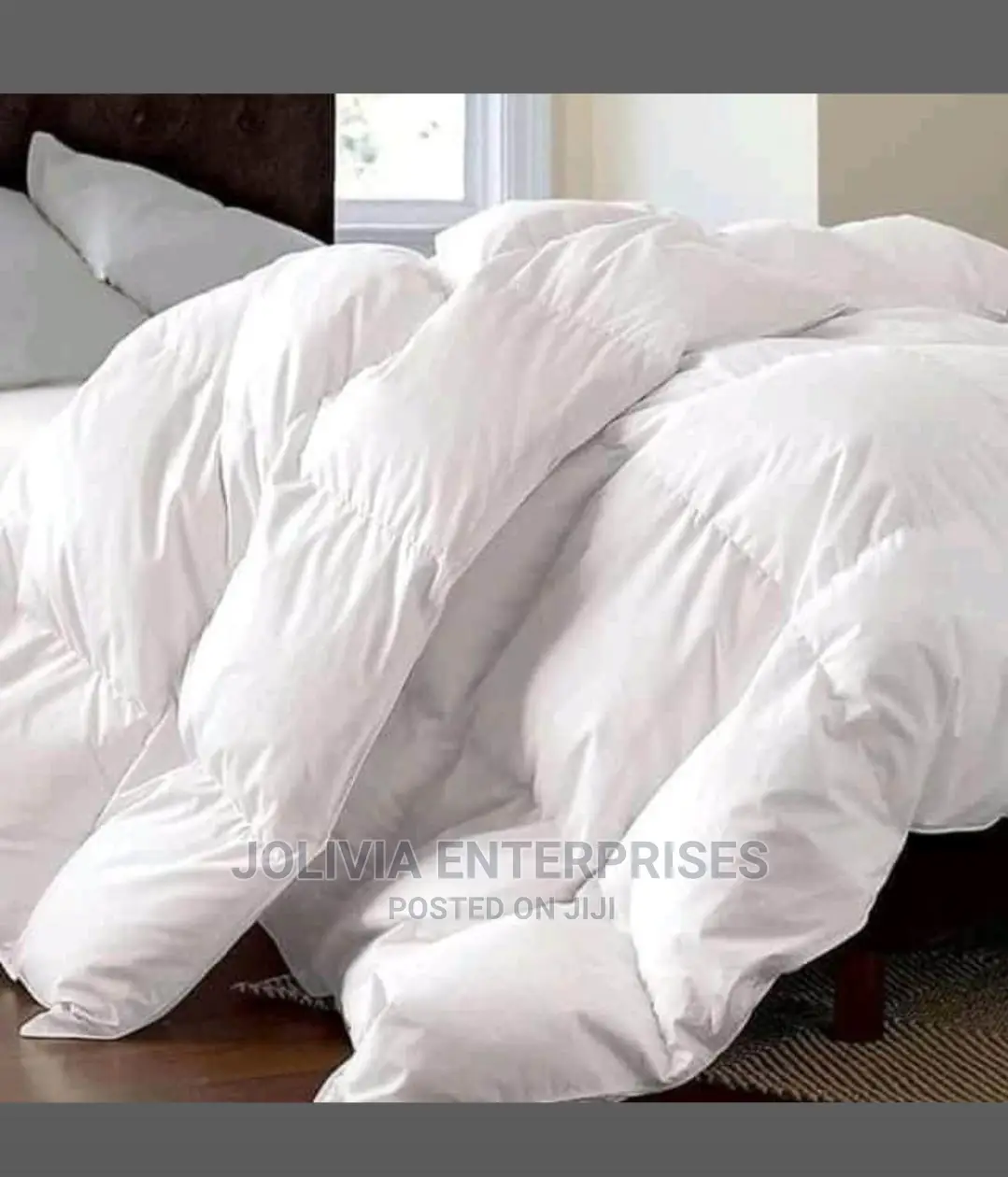 Plain White Cotton Duvet 5*6 (Hotel Quality)